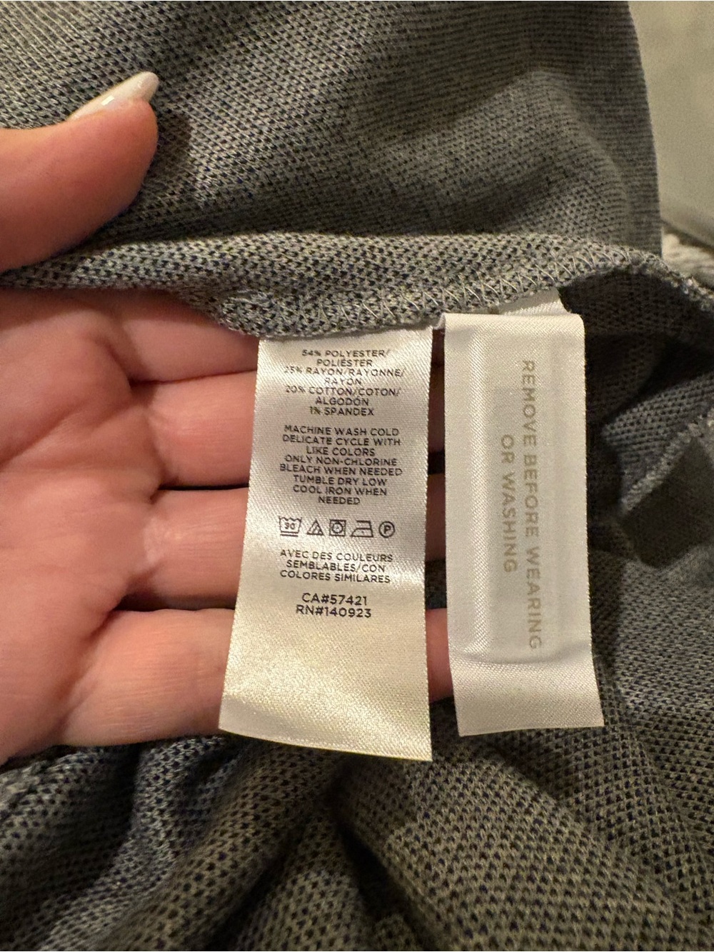 NWT LOFT Chevron Button Back Swing Gray Dress. - Picture 2 of 6